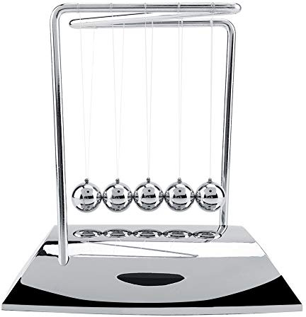 Kinetic Orbital Newton Cradle Balance Ball Physik Wissenschaft Pendel Ornamente Spielzeug Kinder Lernspielzeug Home Desktop Dekoration (7,28 x 4,72 x 7,87 Zoll)