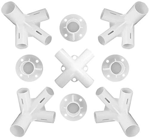 HWGING 4 stücke Pavillon-Stecker-Set, Zeltpfähle Ersatzteile 3x3m Pavillon-Markisezelt Füße Eckcenter-Stecker 25 / 19mm Caming-Zubehör, Pavillon-Ersatzteile