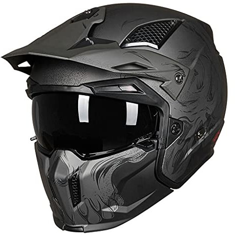 WRMIGN Damen Und Herren Motorradhelm Modularer Vollgesichts-Motorradhelm-Motorradhelm ECE-Zertifizierung Motocross Helm ABS Modularer Motocrosshelme