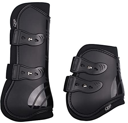 ARBO-INOX Gamaschen Set Schnellverschluss anatomisch geformt (Full WARMBLUT, SCHWARZ)