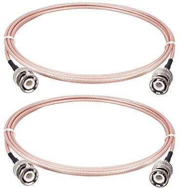 Boobrie Cavo RG316 BNC 2M Maschio a Maschio Coassiale 50 Ohm per Segnali Video CCTV DVR Antenna Scanner Radioamatori Portatili