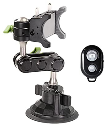 HADAVAKA Universal Ball Head Arm for Phone, Ballhead Magic Arm Suction Cup Phone Holder, New 360° Rotating Car Phone Holder Mount, Windshield Car Phone Holder, for All Mobile Phones