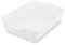 SHUESS Grand plat à gratin de 38 cm en céramique blanche pour 4 à 6 personnes Capacité 3 litres pour lasagnes, tiramisu, ragoûts et plus encore