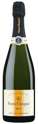Veuve Clicquot Rich Champagne 75cl 12% | Champagne AOC 12%. Profil frais et fruité. Se déguste sur glace.