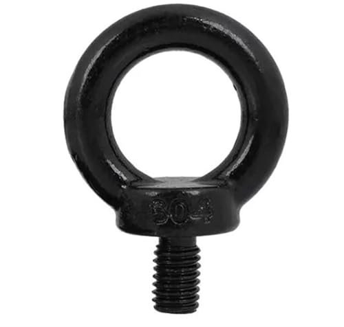 SynapSYA Ringschrauben M3 M4 M5 M6 M8 M10 M12 M14 M16 M18 M20 M24 Schwarz 304 Edelstahl Ring Hebeösenschraube Marine Hebeösenschrauben Ringschraube(M3x10 5pcs)