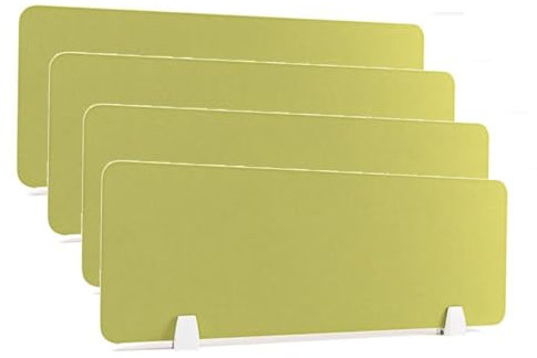 Freistehende Trennwand für den Schreibtisch, 4 Stück, akustische Schreibtisch-Trennwand zur Reduzierung von Lärm und visuellen Ablenkungen, Grün, 30 x 60 cm