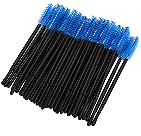 100pcs Einweg -Wimpernpinsel -Pinsel -Mascara -Zauberstäbe Applikator -Make -up -Set, Einfache Wimperntusche, Langlebige Kunststoff und Baumwolle, Tragbare Größe, 5 Farben Zur