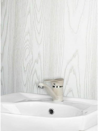 4 x White Wood Ceiling Panels 5mm x 250mm x 2700mm Easy to Install Waterproof Bathroom Wall Panels