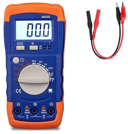 JOXLOVER Multimètre numérique LC A6243L Testeur de condensateur Professionnel Testeur de capacité d'inductance Automobile Testeur analogique pour Les Tests électriques(Standard)