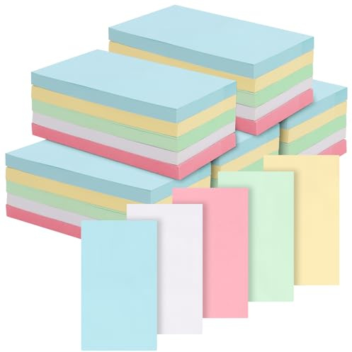 HEIYUET 3000 Sheets Haftnotizen Klebezettel Bunt, 76 x 127 mm Notizzettel Bunt, 100 Blatt pro Block, Selbstklebende Haftnotizen zur Sortiert, Erinnerung, Checkliste