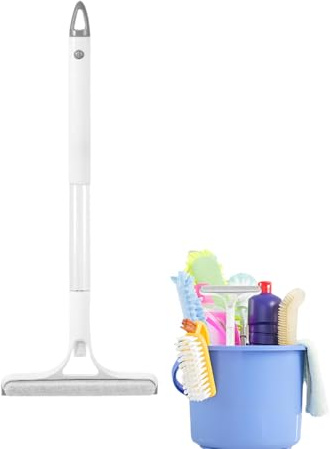 Limpiaventanas con Racleta | Limpiador de Espejos con Pulverizador - Raspador para Ventanillas de Coche Ventanas Suelos Espejos Encimeras Azulejos de Baño