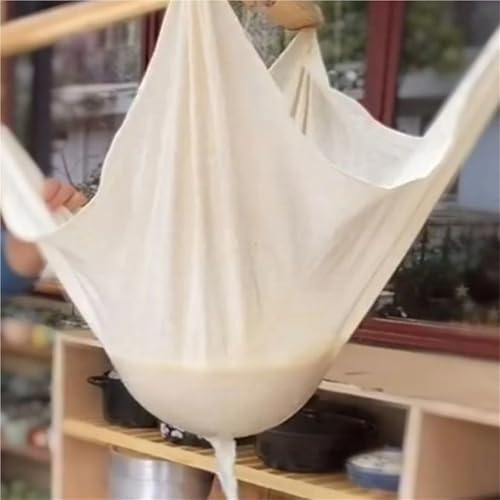 Nut Milk Bag Nylon, Cheesecloth Unbleached Cotton Reusable Food Filter Multiple Sizes(100x100cm)