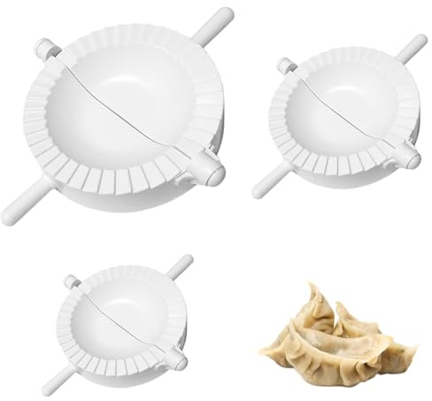 Ravioli Dumpling Maker Set, 3 Pcs Manual Chinese Dumpling Pasty Molds Cutter Gyoza Empanada Mould Pierogi Pie Dough Pastry Wrapper Press Cutter