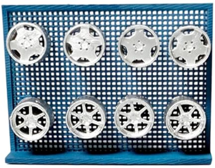 1/64 Sacle Garage Accessories Garage Stuff Simulation Hand Painted Mini Resin Figure Realistic Car Model, Pegboard Hub