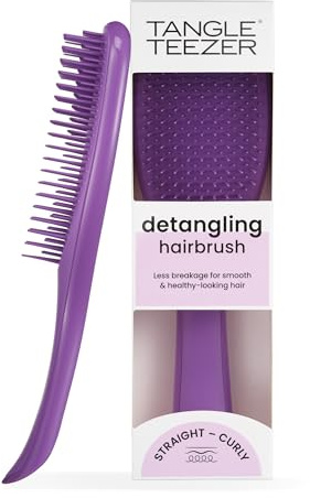 Tangle Teezer Ultimate Detangler Hairbrush - Cepillo Desenredante para Pelo Seco y Mojado - Apto para Todo Tipo de Cabello - Púas de Doble Altura para Menos Rotura y Sin Nudos - Morado Fresco