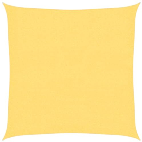 Geecher Vela Ombreggiante in HDPE, per Protezione Solare, 2,5 x 2,5 m, Quadrata, Beige, Traspirante e permeabile, per Giardino terrazza Balcone