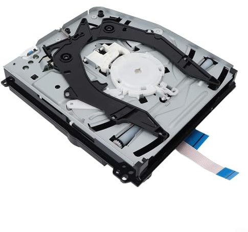 ComfyHarbor Festplattenlaufwerk mit Laufwerk für PS4 für Slim CUH-2100 CUH-2215b Konsole, Optical Disc Ersatzteil mit Werkzeugen, Metall + ABS, Silber Schwarz Weiß