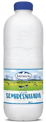 Central Lechera Asturiana Leche Semidesnatada - Paquete de 6 x 2200 ml - Total: 13200 ml