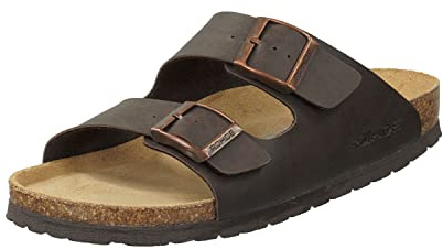 Rohde Herren, Männer, Sandalen,verbandschuhe,Therapie-Sandalen,Klett-Hausschuhe,Mocca,41 EU / 7.5 UK