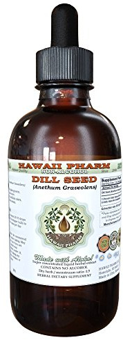 Hawaii Pharm Dill Seed Alcohol-Free Liquid Extract, Dill (Anethum Graveolens) Dried Seed Glycerite 2 oz