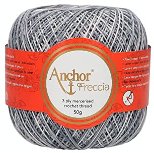 Anchor Freccia tjocklek 12 4787012-09445 multicolor virkgarn, 100% bomull