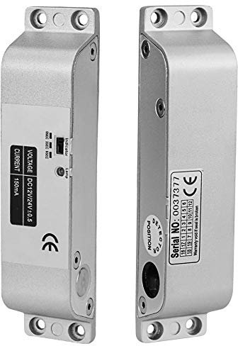 LIBO Electric Drop Bolt Lock DC 12V Fail Safe NC Mode Electronic Door Lock for Access Control Security System with Time Delay