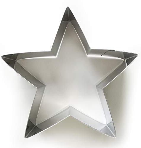 Guardini Ricorrenze, Stampo per Pan di Spagna-Stella di Natale, Acciaio inox, Colore argento