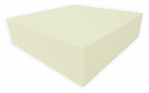 Dibapur Schaumstoff Platten Auswahl: L 200 x B 200 x H 5 cm bis 18 cm/RG 40 / SH 49 (Gelb) (200 x 200 x 5 cm)