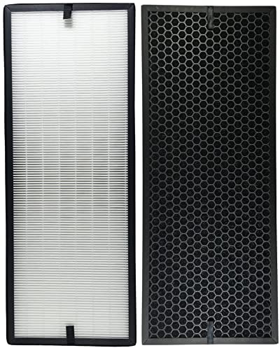 Juego de filtros Comedes para purificadores de aire Rowenta PU6010, PU6020, PU6015, PU6025, PU6040, PU6045, en lugar del filtro HEPA Rowenta/Tefal XD6077F0 o del filtro de carbón activo XD6061F0