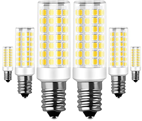 RANBOO E14 LED Lampe 9w Ersatz 75W Halogenlampen, 750LM, Kaltweiß 6000K, AC 220-240V, Birnen für Kronleuchter, Wandlampe, Kühlschrank und Dunstabzugshaube, Nicht Dimmbar, Kein Flimmern, 6er Pack
