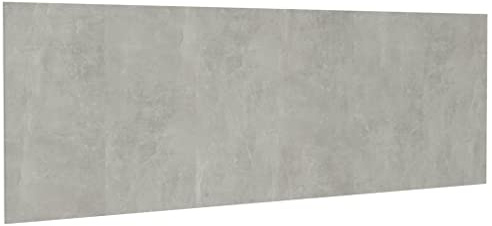 vidaXL Wall Headboard Home Bedroom Furniture Accessory Decorative Bed Panel Header Decor Headboard Concrete Grey 240x1.5x80 cm Engineered Wood