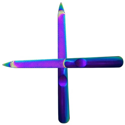 FOYTOKI 2st Nail Files i Rostfritt Stål Hållbara Manikyrverktyg För Trimning Och Nagelskulptering Dual Sided Design För Hem Eller Professionell Användning