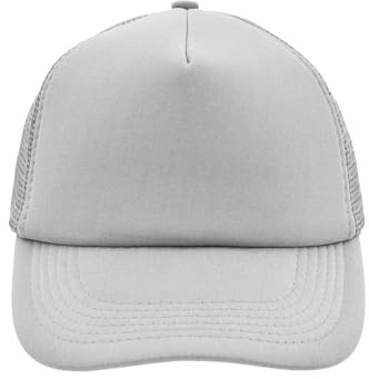 noTrash2003 Trucker Mesh Baseball Cap Truckerkeps Unisex En storlek och barnmodeller Basecap Baseballkeps 30 färger enfärgad tvåfärgad polyester bomull, LJUSGRÅ, En Storlek