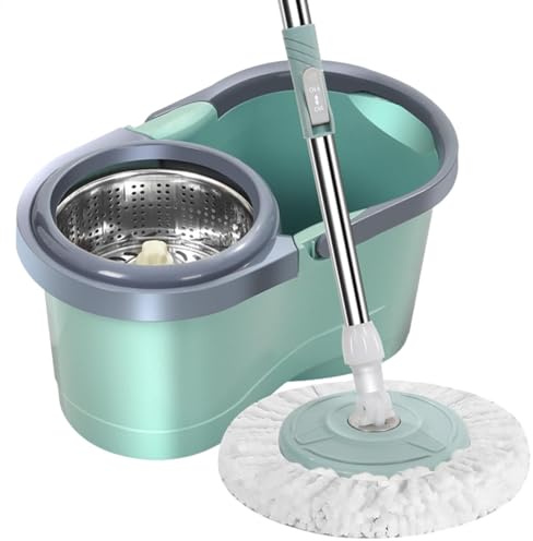 Balai Essoreuse de Sol - Kit Serpillère Essoreuse et Seau | 360 Wringer Nettoyage Ménager Automatique Serpillère Essoreuse avec Essoreuse pour Salon, Cuisine, Balcon, Salle de Travail