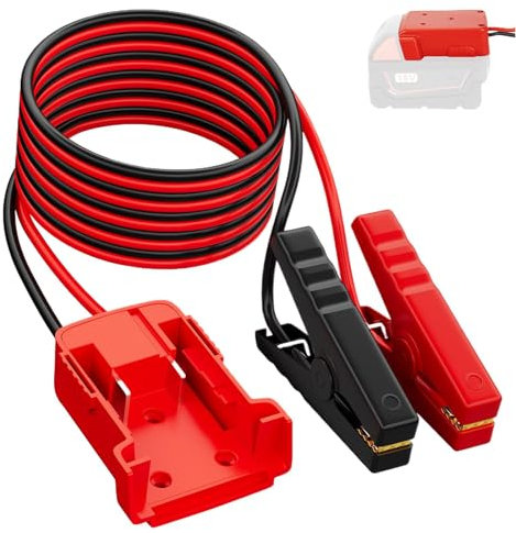 Cables de puente extra largos - Cables de refuerzo | Cables de arranque de salto de 6 pies para camión, refuerzo de batería portátil, abrazaderas de batería de mango seguras, corriente de 100a alta de