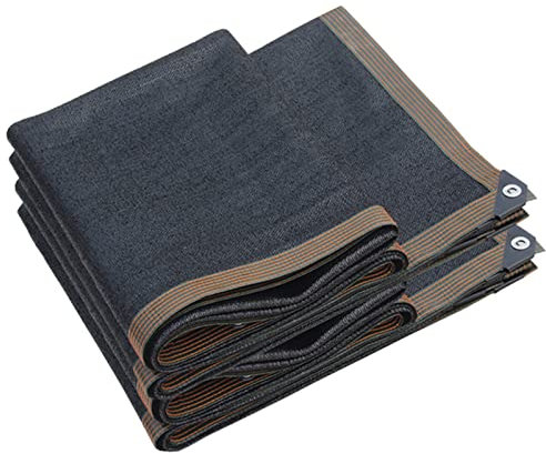 Telo ombreggiante UV per serra, 90% protezione solare, rete oscurante nera, ideale per canili, tettoie all'aperto, 6 x 10 m