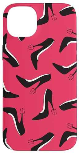 The Devil Wears Prada Pitchfork Stiletto Heel Shoe Pattern Hülle für iPhone 14 Plus