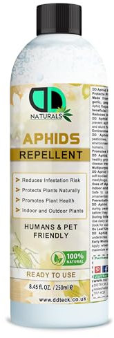 100% Natural Aphids Repellent | Safe for Humans & Pets | Protects Plants from Aphid & Bug Repellent | Ready-to-Use | Indoor & Outdoor Plants | Non-Toxic | Pet & Child-Friendly (250ml)