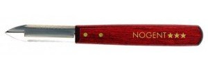 A.K TRADING Couteau de Cuisine EPLUCHEUR NOGENT Victoria Bois 1 Tranchant REF 1000 C/W Code 3591