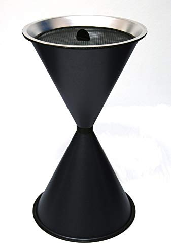 Standaschenbecher Diabola 71x40 cm anthrazit Marke Szagato Made in Germany | Made in Germany 71x40 cm großer Stand-Aschenbecher für überdachten Außenbereich stehend