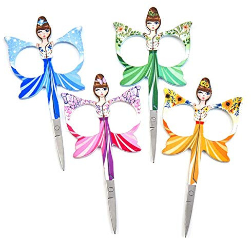 Hemline/Sew Tasty Small Angel Embroidery Scissors - 4/10cm Sharp Point Crafts Trim Threads