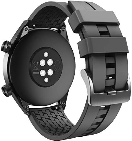 Kompatibel mit Huawei GT Uhrenarmband/Samsung Galaxy Watch 46mm / Gear S3 Band, 22mm Sport Silikon Band Armband zubehör band für Galaxy S4 46mm uhr/Gear S3