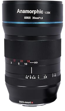 SIRUI 35 mm F1,8 1,33X Anamorphotisches Cine-Objektiv APS-C (M4/3-Mount) für GH5/GH6/BMPCC