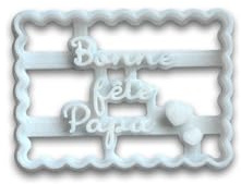 La Boite à Cookies Emporte-pièce Petit Beurre Bonne fête Papa