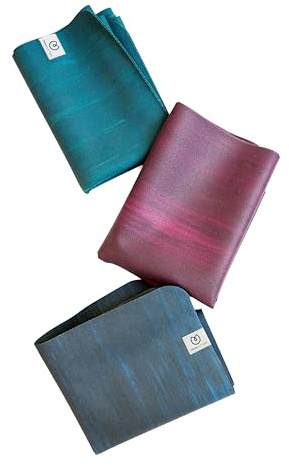 Yogamatters Eco Travel Yoga Mat 1mm | Lightweight, Foldable, Eco Friendly and Vegan | Non-Slip Exercise Mat for Yoga, Pilates, Gym and Fitness (Berry)