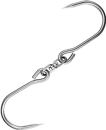 CHILDWEET 1pezzi Gancio s Rotabile Inossidabile Per Gancio Multifunzionale Per Appendere Maiale e Alimenti Resistente e Affumicatura