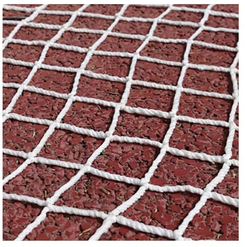 6 mm dicke Absturzsicherungsnetze, 10/5 cm Maschenweite, Treppenschutz, Kinder-Sturzsicherungsnetze, weiße Konstruktion, Absturzsicherung, Sicherheitsnetz, Spielplatz, Zaunseil, 1 m lang ( Color : 6mm