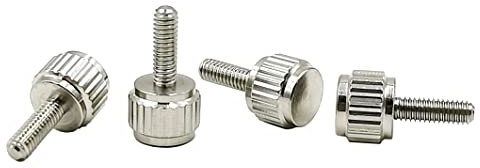 LUbrel Gewindeeinsätze for Holz, M2x5mm Rändelschrauben Edelstahl 50 Stück (Size : M2 x 4 mm)