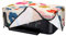 kwmobile Leinen Cover kompatibel mit Canon Pixma TS5150 / 5151 / MG 2555 Hülle - Tasche für Drucker - Staubschutzhülle Schutzhaube Schutzhülle - Pink Dunkelblau Creme