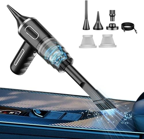 Spolverino elettrico ad aria super aspirante - Soffiatore d'aria portatile senza fili | Spolverino ad aria elettrico multifunzionale con batteria a lunga durata Spolverino elettrico ad aria - Asp